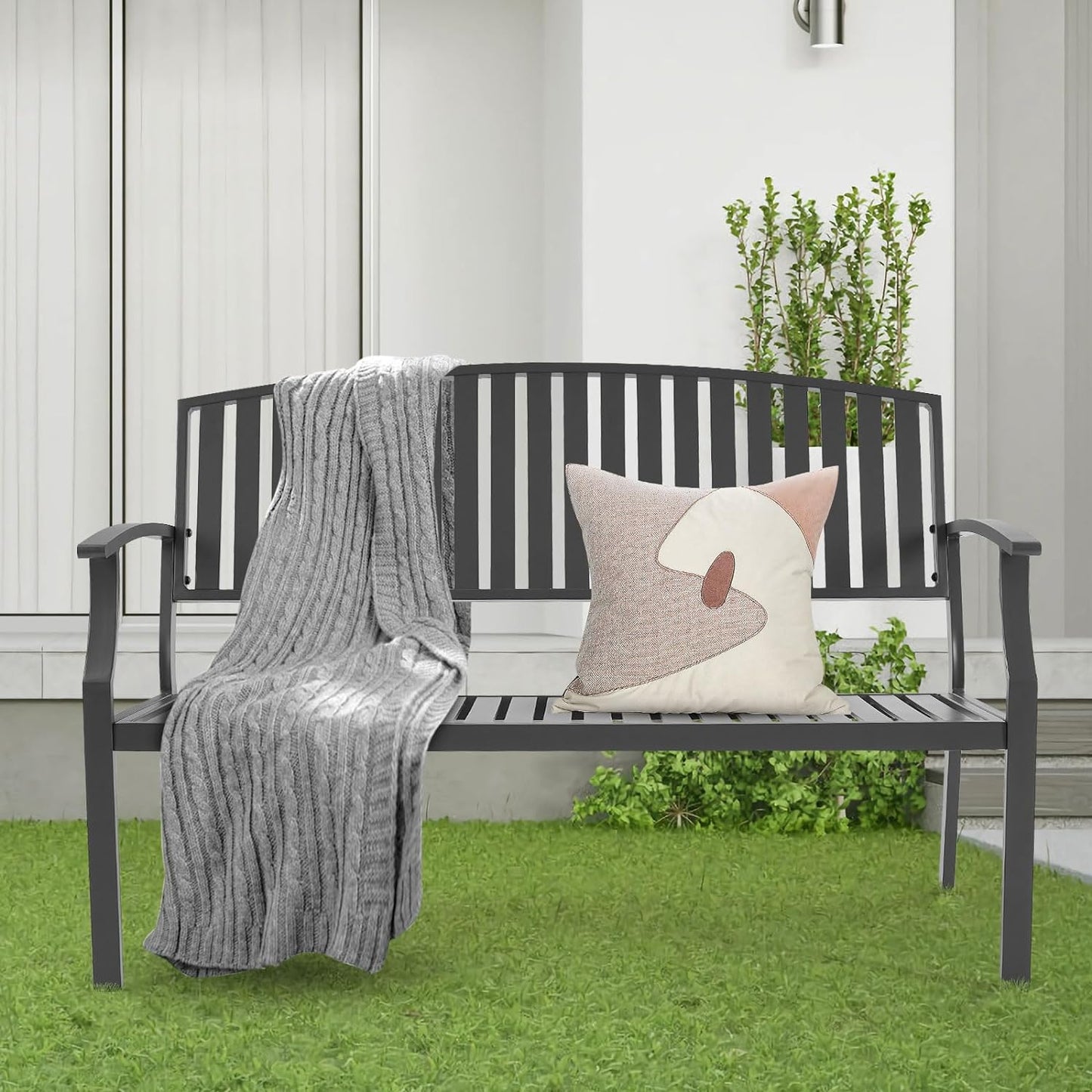 Marcytop Garden Bench, Gray