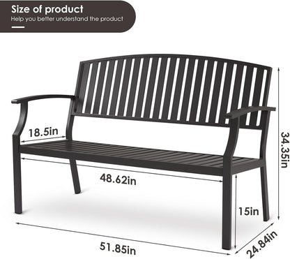 Marcytop Garden Bench, Gray