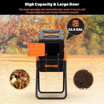 Marcytop Outdoor Compost Tumbler 22.5 Gallon