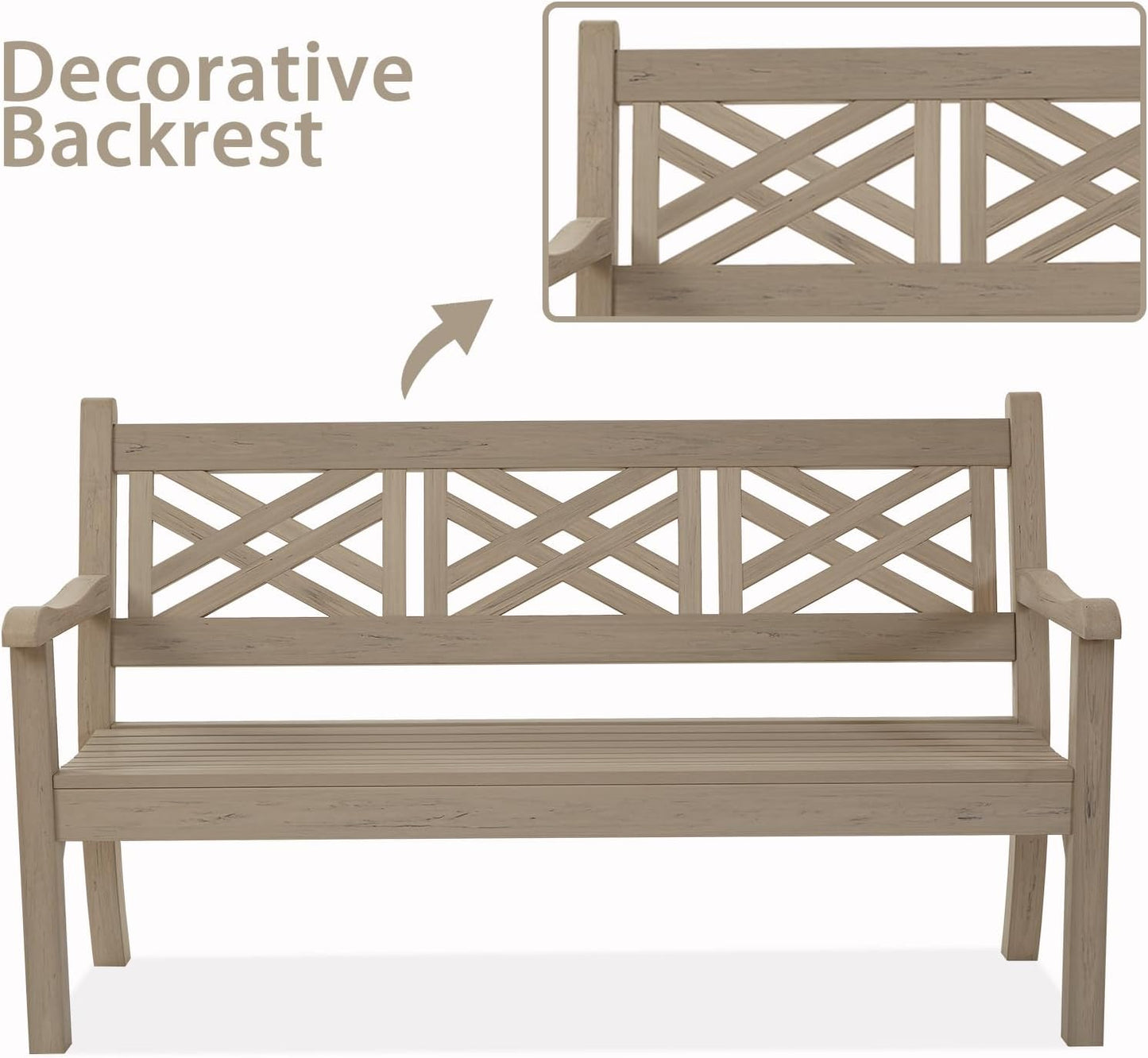 Marcytop 3-Person Garden Bench