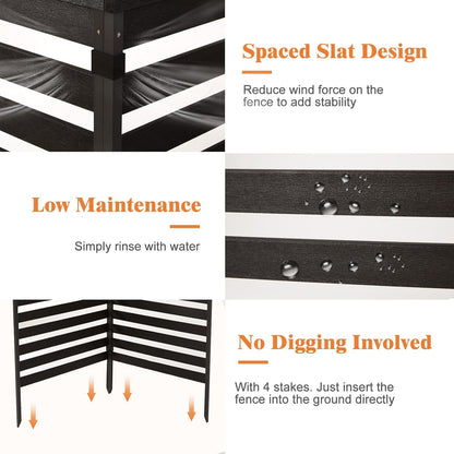 Marcytop Outdoor Privacy Screen with Heavy Duty Stakes