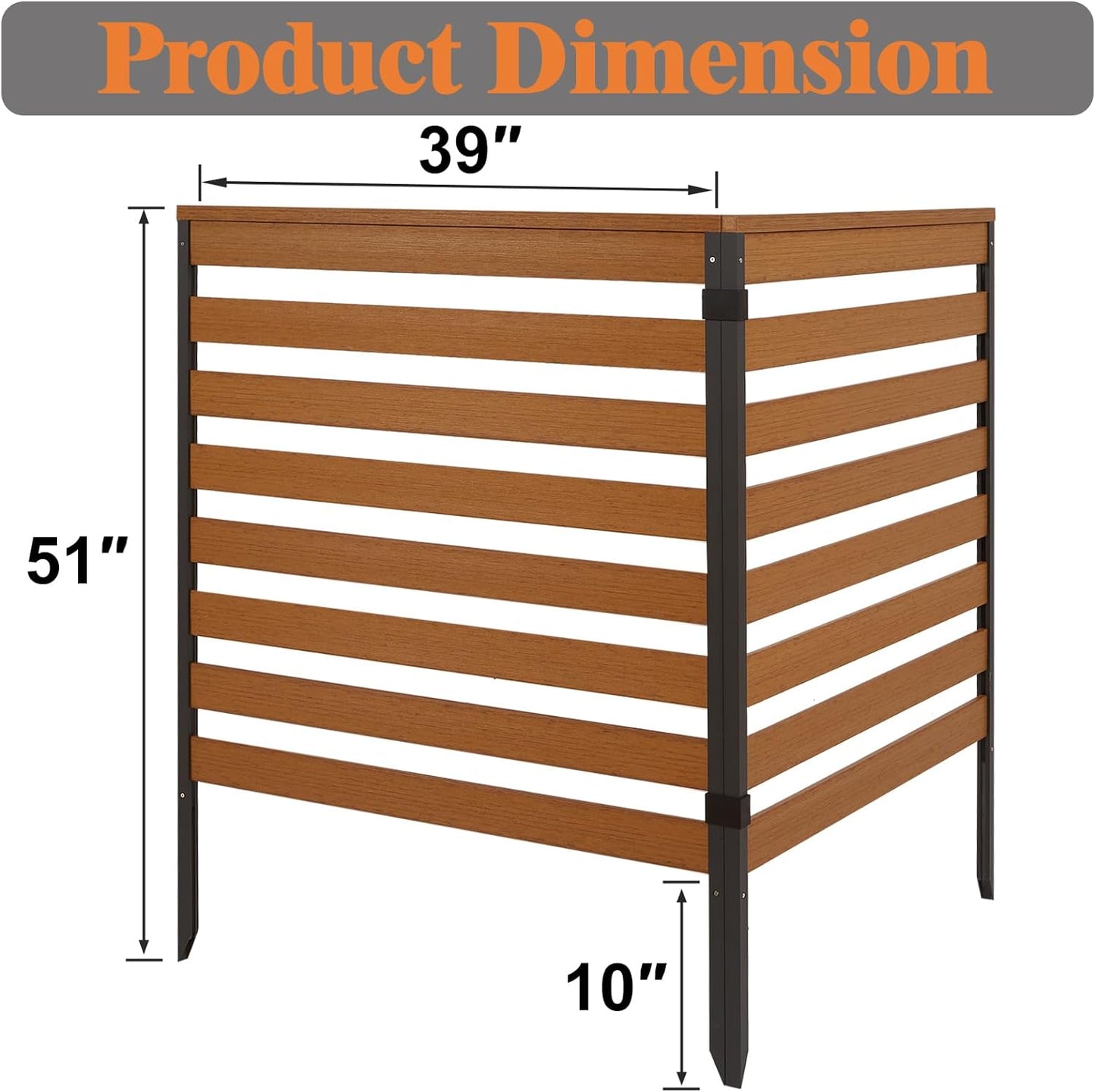 Marcytop Outdoor Privacy Screen with Heavy Duty Stakes